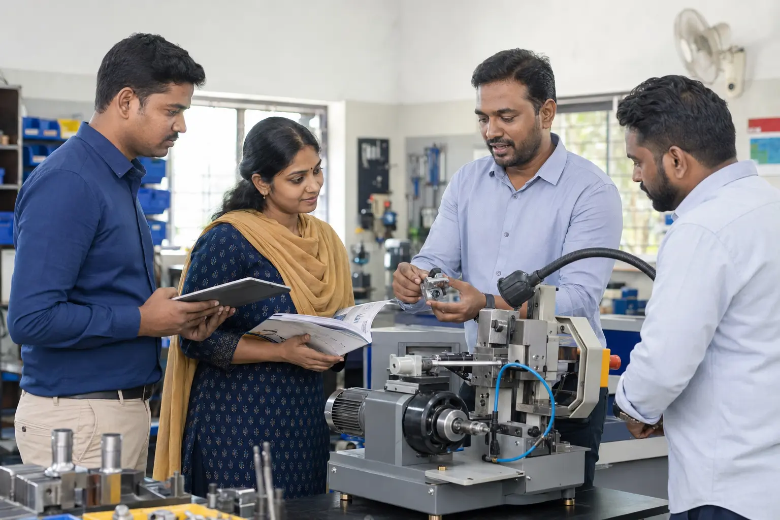 Indian distributor machinery training and product learning session