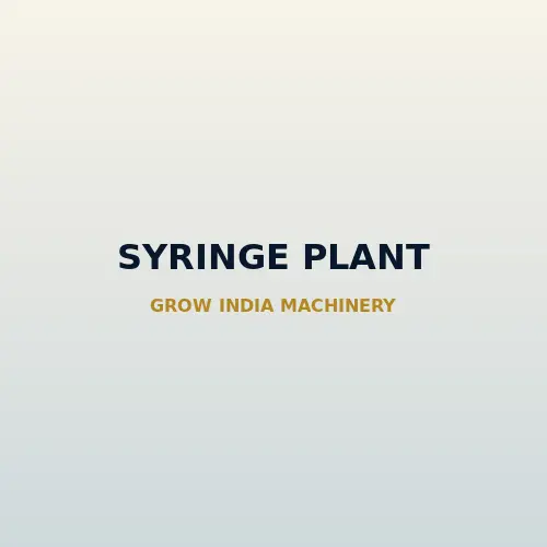Disposable Syringe Making Machine